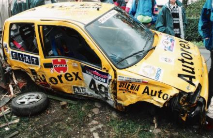 Jacek Sikora i Marek Kaczmarek - Fiat Cinquecento Sporting.